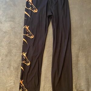 Black Horse Print Leggings